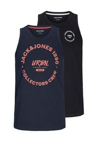 Jack & Jones - Jack&Jones Komplet 2 tank topów Simon 12276429 Kolorowy Regular Fit. Materiał: bawełna. Wzór: kolorowy #9