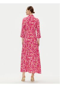 YAS Sukienka koszulowa Savanna 26022663 Różowy Loose Fit. Kolor: różowy. Materiał: wiskoza. Typ sukienki: koszulowe #4