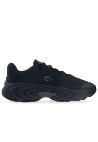 Buty męskie Lacoste Spinor 750SMA0166-17C - czarne. Zapięcie: sznurówki. Kolor: czarny. Materiał: syntetyk, tkanina, materiał. Szerokość cholewki: normalna