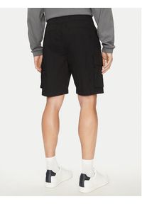 Calvin Klein Jeans Szorty materiałowe J30J327376 Czarny Regular Fit. Kolor: czarny. Materiał: bawełna #5