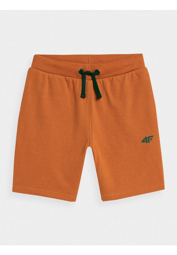 4f - 4F Spodenki dresowe chłopięce 146 (10-11 lat). Kolor: brązowy. Materiał: dresówka. Sezon: lato