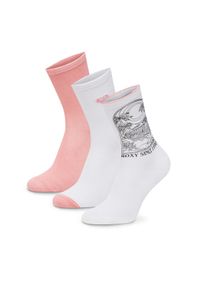 Roxy Skarpety długie AS_ROXY_05W_SS25 (3-PACK) Różowy. Kolor: różowy. Materiał: bawełna #1
