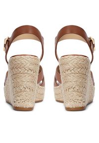 Lauren Ralph Lauren - LAUREN RALPH LAUREN Espadryle Soffia 802953961001 Brązowy. Kolor: brązowy. Materiał: skóra