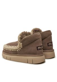 Mou Śniegowce Eskimo Bounce Sneaker FW531009A Brązowy. Kolor: brązowy. Materiał: skóra #4
