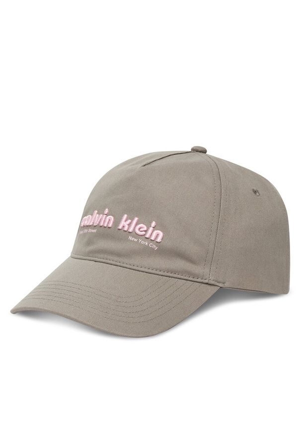 Czapka z daszkiem Calvin Klein. Kolor: szary