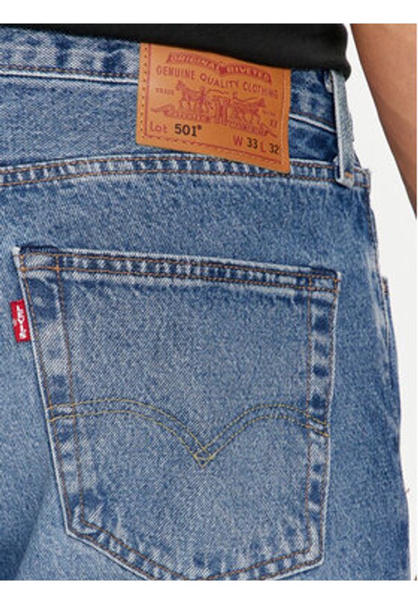 Levi's® Jeansy 501® 00501-3504 Niebieski Straight Fit. Kolor: niebieski
