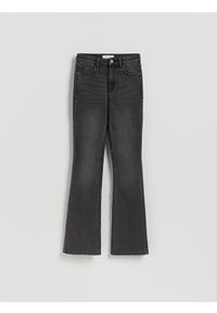 Reserved - Jeansy flare bootcut - szary. Kolor: szary