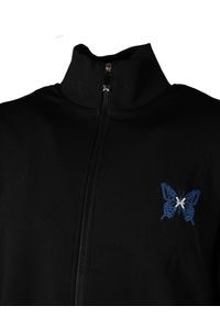 John Richmond Bluza "Full Zip" | UMA24061FE | Mężczyzna | Czarny. Okazja: na co dzień. Kolor: czarny. Materiał: bawełna, poliester. Długość: długie. Wzór: aplikacja, nadruk. Styl: sportowy, casual #4