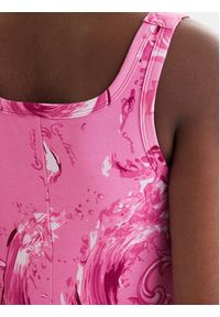 Versace Jeans Couture Sukienka codzienna 80HAO943 JS550 Różowy Slim Fit. Okazja: na co dzień. Kolor: różowy. Materiał: bawełna. Typ sukienki: proste. Styl: casual #2