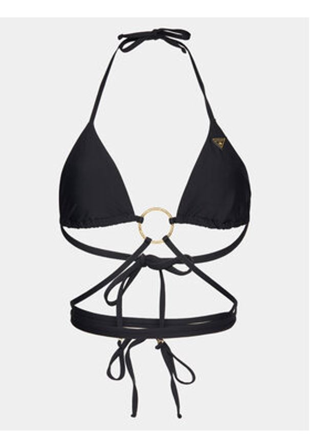Guess Góra od bikini E4GJ45 MC04R Czarny. Kolor: czarny. Materiał: syntetyk