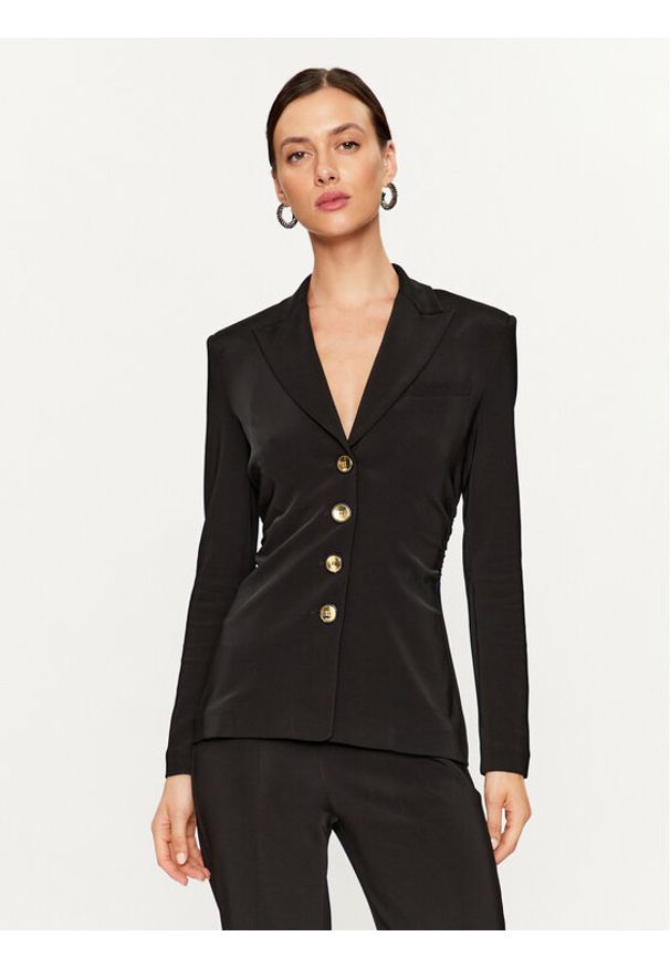 Pinko Marynarka Edvige 100259 A04I Czarny Regular Fit. Kolor: czarny. Materiał: wiskoza, syntetyk