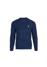 Bergson - Sweter męski SAILOR. Okazja: na co dzień. Kolor: niebieski. Styl: casual