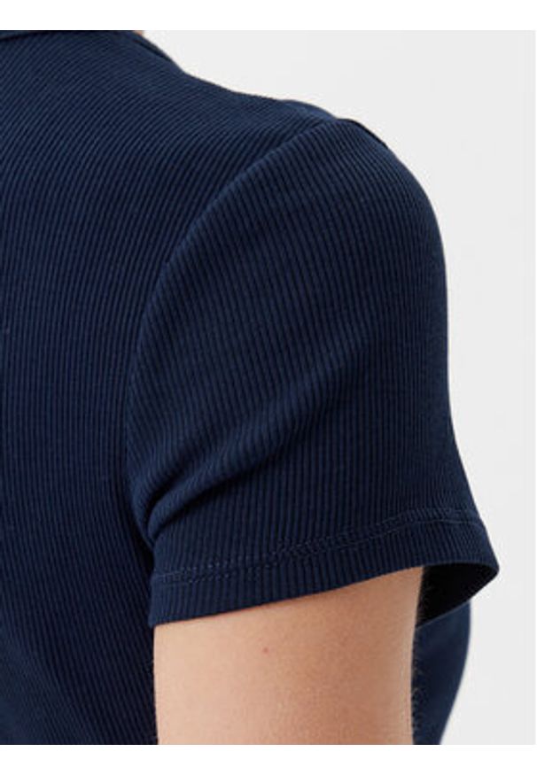 Tommy Jeans T-Shirt DW0DW19502 Granatowy Slim Fit. Kolor: niebieski. Materiał: bawełna