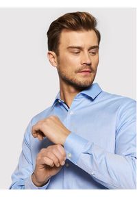 Selected Homme Koszula New Mark 16058640 Błękitny Slim Fit. Kolor: niebieski. Materiał: bawełna #5