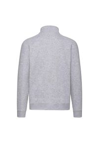 FRUIT OF THE LOOM - Męska Bluza Dresowa Premium. Kolor: szary. Materiał: dresówka