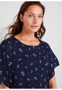 bonprix - Bluzka z żorżety, krótki rękaw. Kolor: niebieski. Długość rękawa: krótki rękaw. Długość: krótkie #2