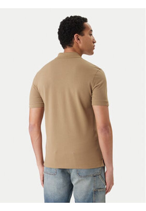 BOSS Polo Pallas 50553564 Khaki Regular Fit. Typ kołnierza: polo. Kolor: brązowy. Materiał: bawełna