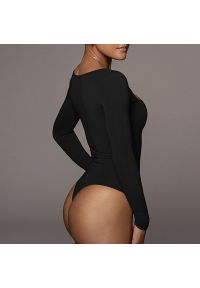 Intica - Body z kwadratowym dekoltem na wyjątkowe okazje Josipa. Kolor: brązowy. Materiał: materiał. Wzór: gładki #3