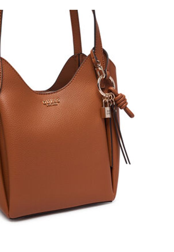 Guess Torebka HWBG97 35030 Brązowy jasny. Kolor: brązowy. Materiał: skórzane