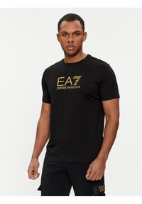 EA7 Emporio Armani T-Shirt 3DPT08 PJM9Z 1200 Czarny Regular Fit. Kolor: czarny. Materiał: bawełna #1