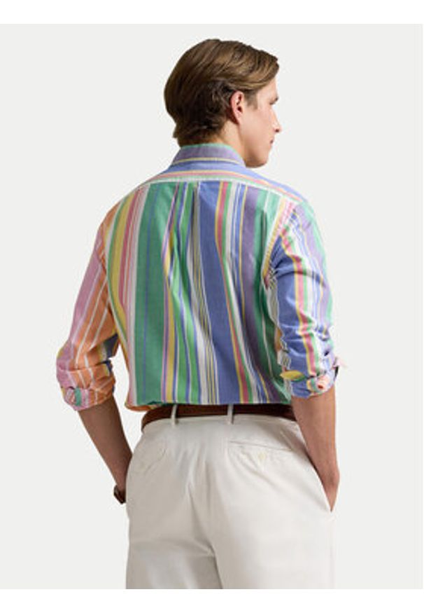 Polo Ralph Lauren Koszula 710961342001 Kolorowy Slim Fit. Typ kołnierza: polo. Materiał: bawełna. Wzór: kolorowy