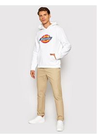 Dickies Bluza Icon Logo DK0A4XCB Biały Regular Fit. Kolor: biały. Materiał: bawełna