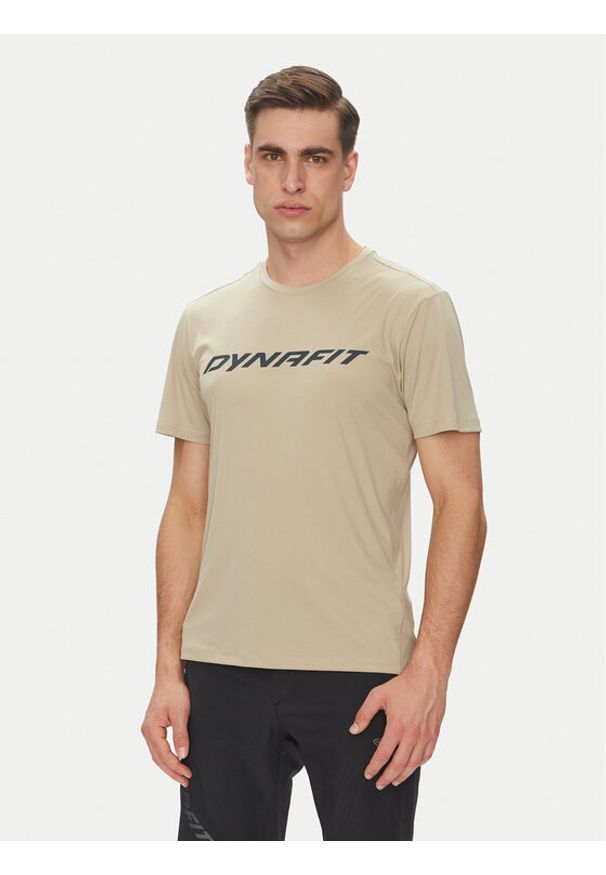Dynafit Koszulka techniczna Traverse 2 08-0000070670 Beżowy Regular Fit. Kolor: beżowy. Materiał: syntetyk