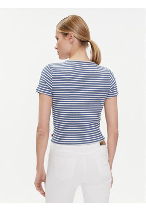 Levi's® Bluzka Monica A7182-0005 Niebieski Slim Fit. Kolor: niebieski. Materiał: bawełna