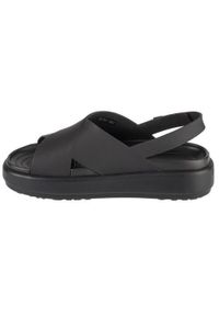 Buty do chodzenia damskie Crocs Brooklyn Luxe Strap. Zapięcie: rzepy. Kolor: czarny. Materiał: guma, syntetyk, materiał. Sezon: lato. Sport: turystyka piesza