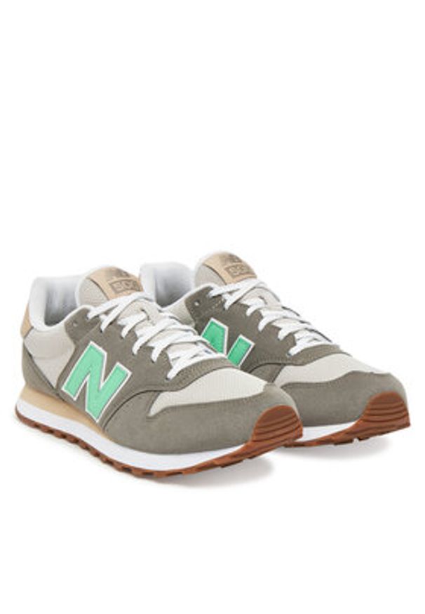 New Balance Sneakersy GM500TPG Zielony. Kolor: zielony. Materiał: skóra, zamsz
