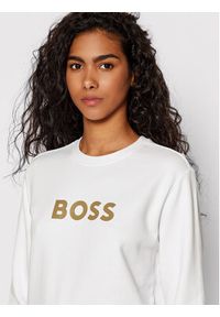 BOSS - Boss Bluza 50468357 Biały Regular Fit. Kolor: biały. Materiał: bawełna