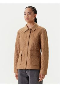 TOMMY HILFIGER - Tommy Hilfiger Kurtka przejściowa WW0WW45641 Brązowy Regular Fit. Kolor: brązowy. Materiał: syntetyk #1