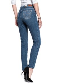 Wrangler - WRANGLER HIGH RISE SLIM RETRO BLUE W27GGS071 112128045. Styl: retro #4