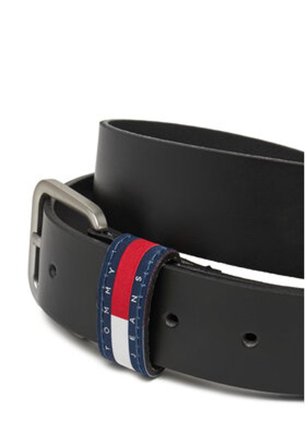 Tommy Jeans Pasek Męski Ryan 3.5 AM0AM13415 Czarny. Kolor: czarny. Materiał: skóra