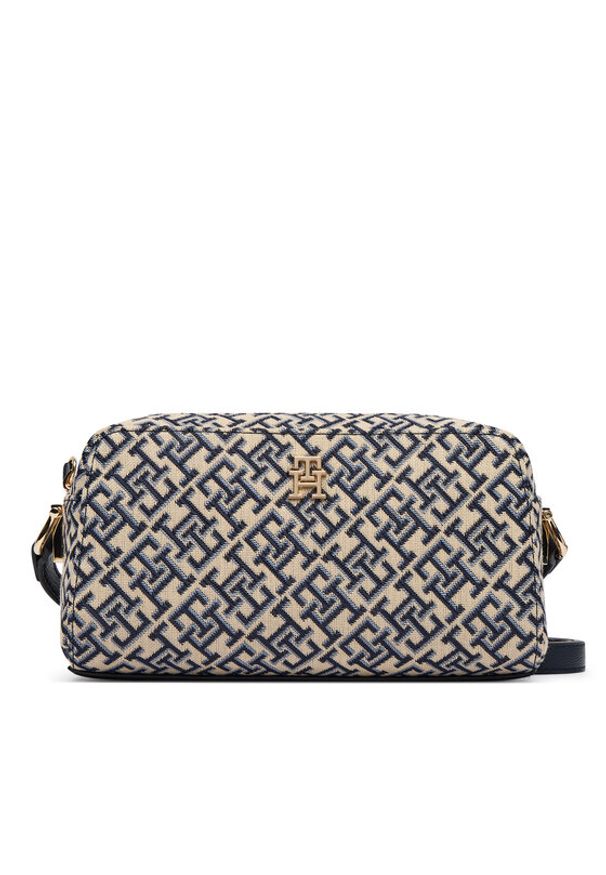 TOMMY HILFIGER - Tommy Hilfiger Torebka Th Grace Camera Bag Jacquard AW0AW18864 Granatowy. Kolor: niebieski