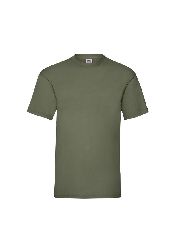 FRUIT OF THE LOOM - Koszulka Unisex Dla Dorosłych Valueweight. Kolor: zielony. Sport: turystyka piesza