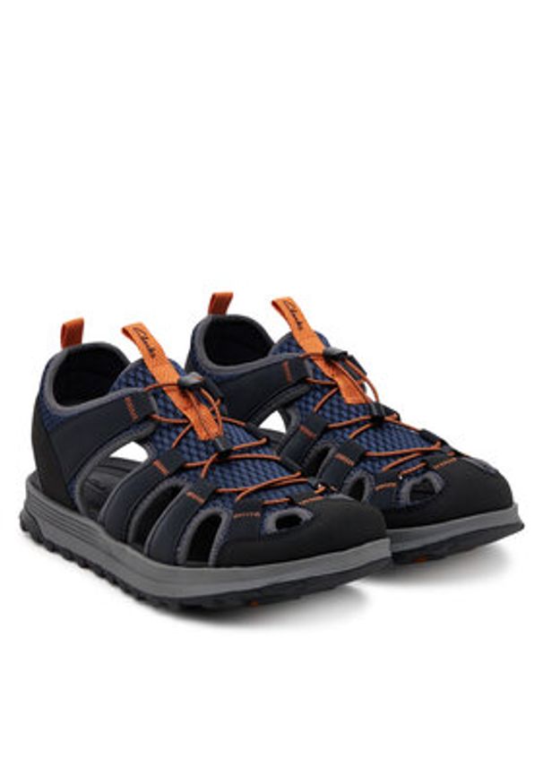 Clarks Sandały ATL Trek Wave 26181516 Granatowy. Kolor: niebieski. Materiał: materiał