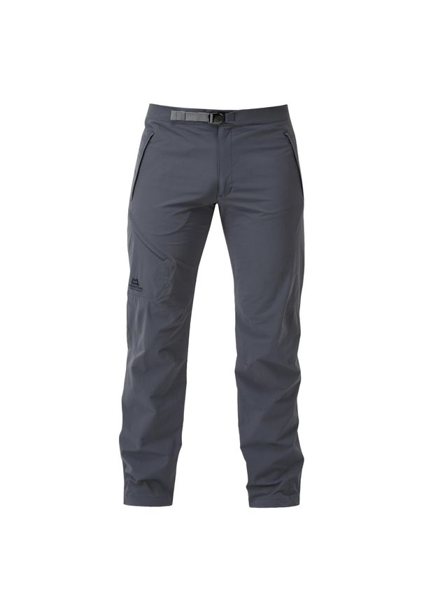 MOUNTAIN EQUIPMENT - Spodnie softshell męskie Me Comici. Kolor: niebieski. Materiał: softshell. Sezon: lato. Sport: turystyka piesza, wspinaczka