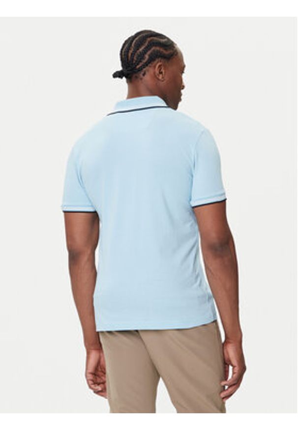 BOSS Polo Paul 50506193 Błękitny Slim Fit. Typ kołnierza: polo. Kolor: niebieski. Materiał: bawełna
