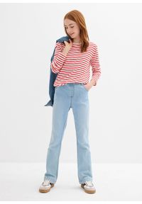 bonprix - Bluzka z długim rękawem z czystej bawełny organicznej (3 szt.). Kolor: czerwony. Materiał: bawełna. Długość rękawa: długi rękaw. Długość: długie #2