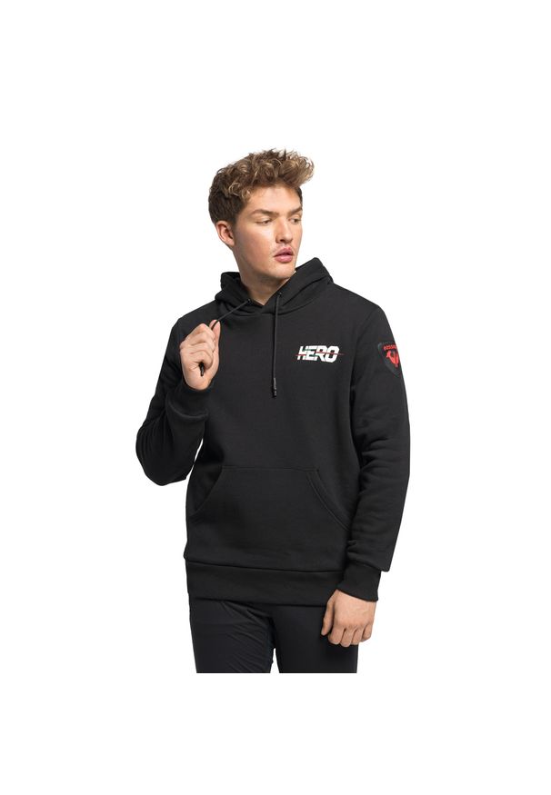 Bluza z kapturem Rossignol Hero Logo Sweat. Typ kołnierza: kaptur. Kolor: czarny