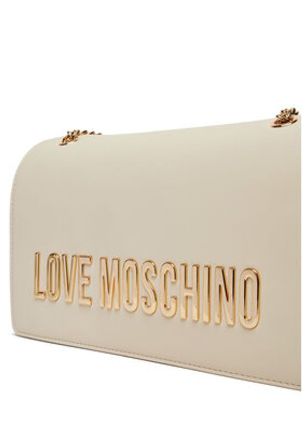Love Moschino - LOVE MOSCHINO Torebka JC4192PP1MKD0110 Écru. Materiał: skórzane