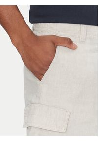 BOSS Szorty materiałowe Sisla-9-Cargo-Shorts 50536888 Beżowy Tapered Fit. Kolor: beżowy. Materiał: syntetyk #4