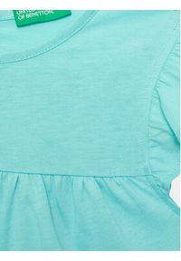 United Colors of Benetton - United Colors Of Benetton Sukienka codzienna 3096GV00H Niebieski Regular Fit. Okazja: na co dzień. Kolor: niebieski. Materiał: bawełna. Typ sukienki: proste. Styl: casual #2