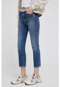 Pepe Jeans jeansy damskie kolor niebieski. Kolor: niebieski #2