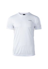 Hi-tec - Koszulka szybkoschnąca dla mężczyzn Sibic. Kolor: biały. Materiał: materiał. Sport: piłka nożna