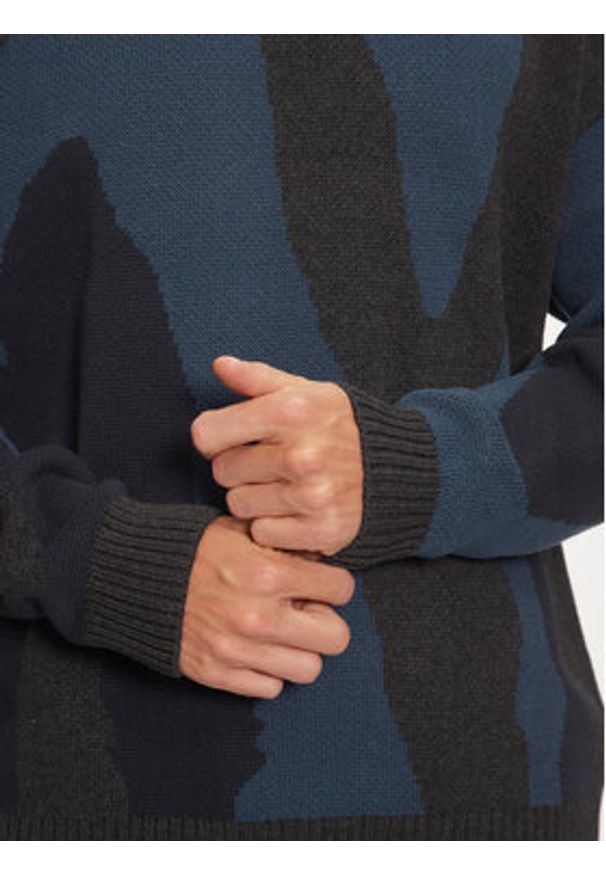 Mustang Sweter Elwood 1015473 Granatowy Regular Fit. Kolor: niebieski. Materiał: bawełna, syntetyk
