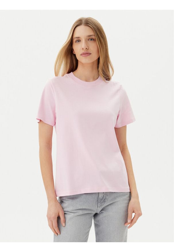 only - ONLY T-Shirt Monja 15320892 Różowy Regular Fit. Kolor: różowy. Materiał: bawełna