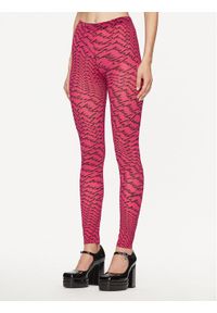 Pinko Legginsy Ginseng 100246 A1A0 Różowy Slim Fit. Kolor: różowy. Materiał: syntetyk