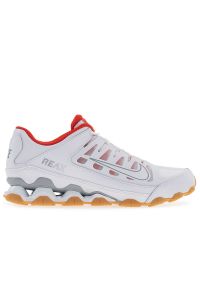 Buty męskie Nike Reax 8 TR Mesh 621716-103 - białe. Zapięcie: sznurówki. Kolor: biały. Materiał: mesh. Szerokość cholewki: normalna. Sport: fitness